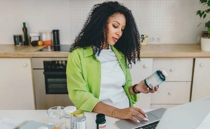 Woman checking if she is a candidate for weight loss medication